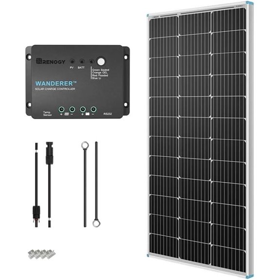 Renogy 100W Solar Panel Kit for RV Off-Grid