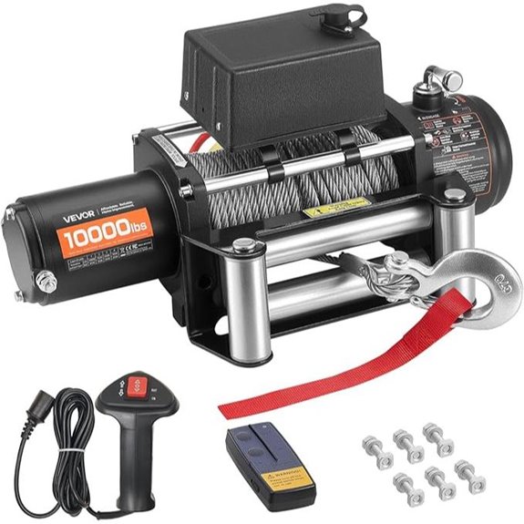 VEVOR 10,000 lbs Electric Winch with Remote