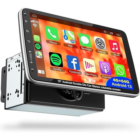 10-inch Double Din Car Stereo with GPS and Touchscreen