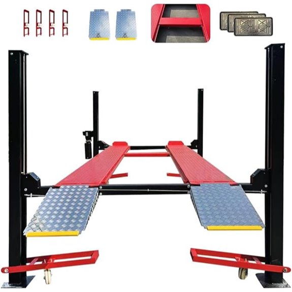 KT-4H950 110V 3.0HP Four Post Car Lift