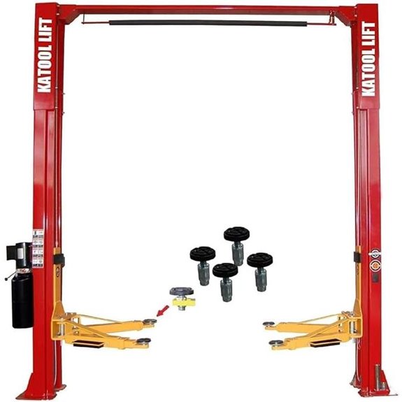 KT-M110 2-Post Car Lift 11,000 lbs Space-Saving Design