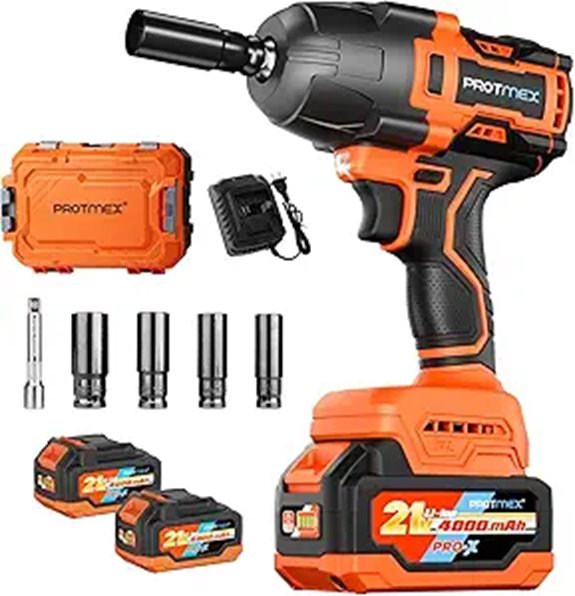 Cordless Impact Wrench 1200Nm with Batteries