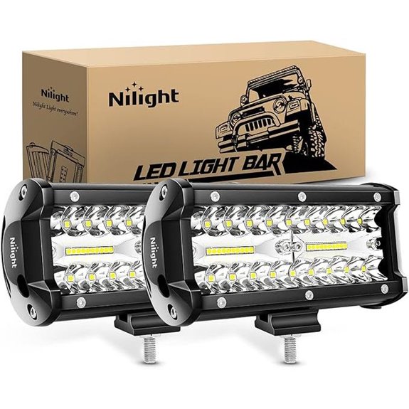 Nilight 6.5 120W LED Work Light Combo Pack