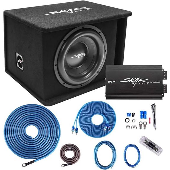 Skar Audio 12 1200W Subwoofer Bass Package