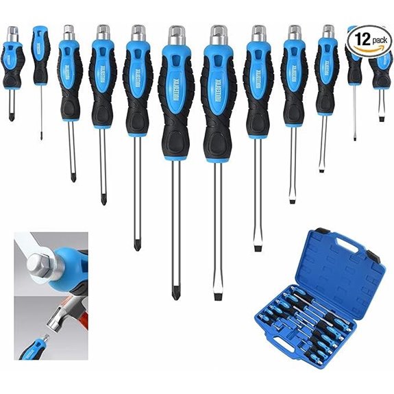 12-Piece Magnetic Screwdriver Set with Case