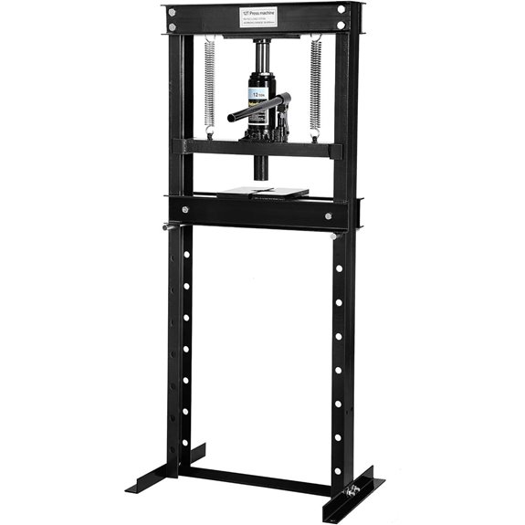 12 Ton Hydraulic Shop Press with Adjustable Height
