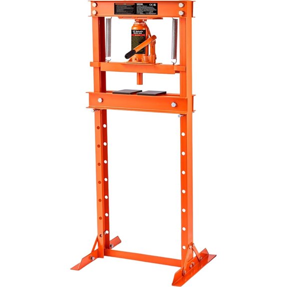 VEVOR Hydraulic Shop Press 12 Ton H-Frame