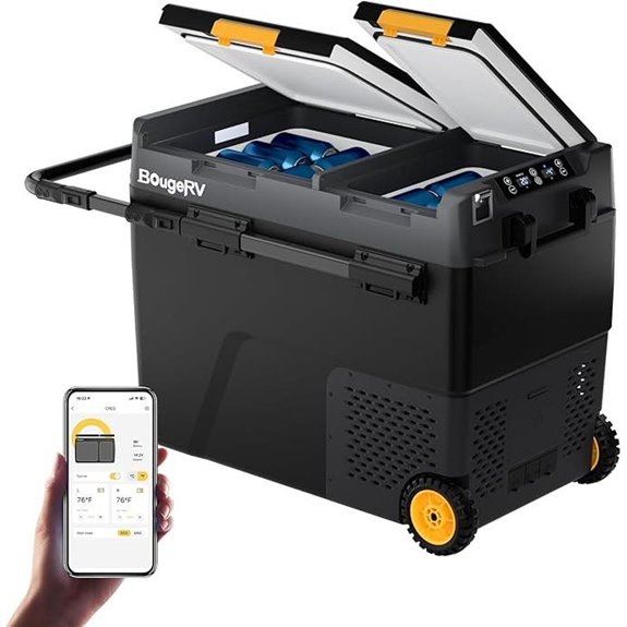 BougeRV 12V Car Refrigerator with APP Control