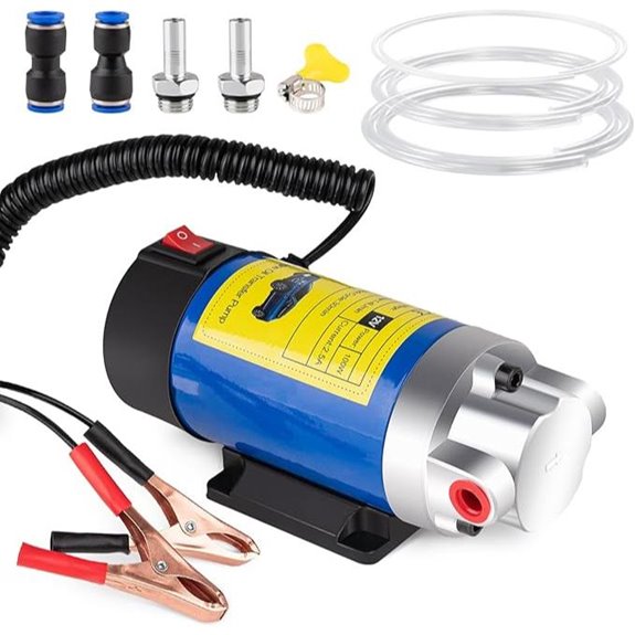 12V Oil Extractor Pump with 3 Hoses and Adapters