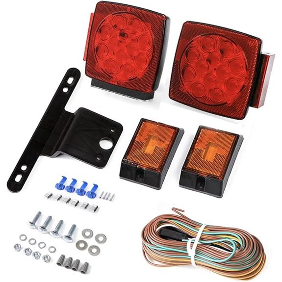 CZC AUTO 12V Submersible Trailer Tail Light Kit