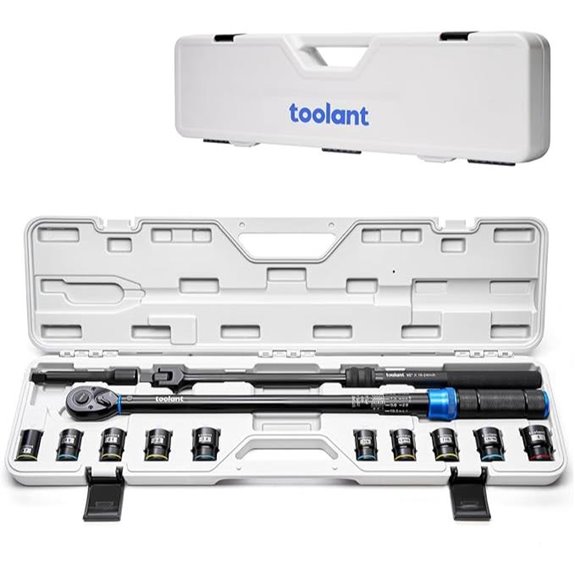 Toolant 13PCS Click Torque Wrench Set with Accessories