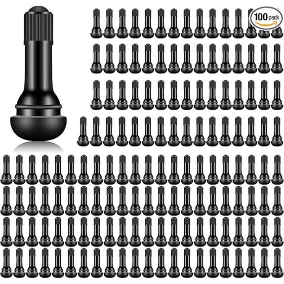 Rubber Tire Valve Stems 150 pcs Fits 0.453-inch Rims
