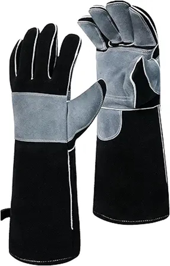 16” Heat-Resistant Leather Welding Gloves
