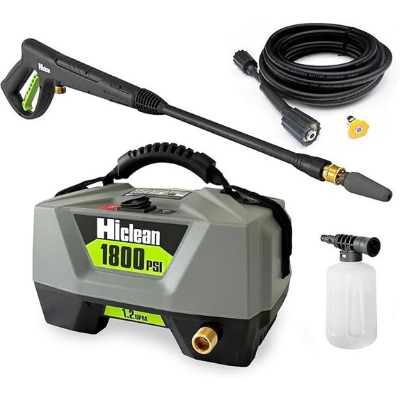 Electric Pressure Washer 1800 PSI with Nozzles and Foam Cannon