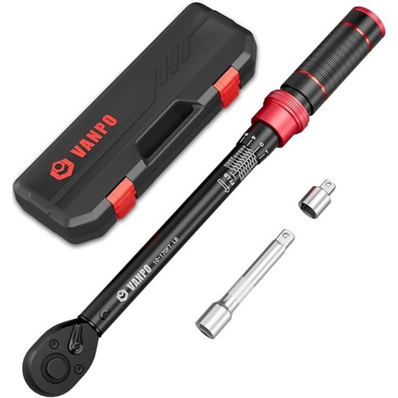 VANPO 1/2-inch Drive Click Torque Wrench Set
