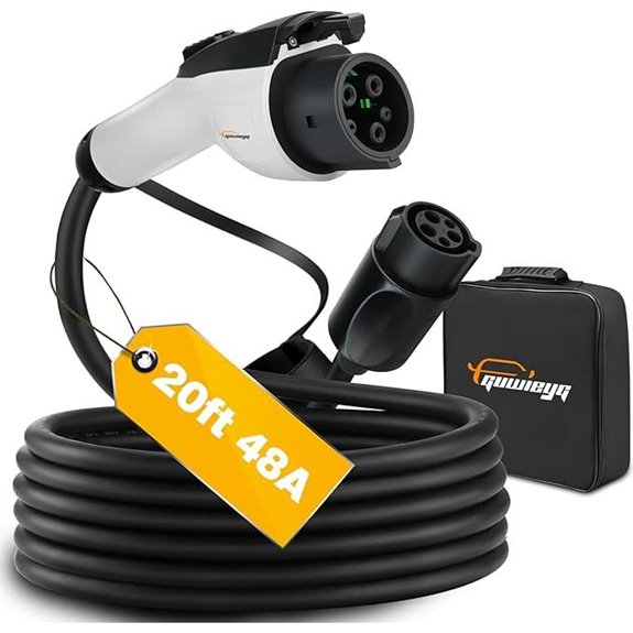 20ft J1772 EV Extension Cord for SAE J1772 Chargers