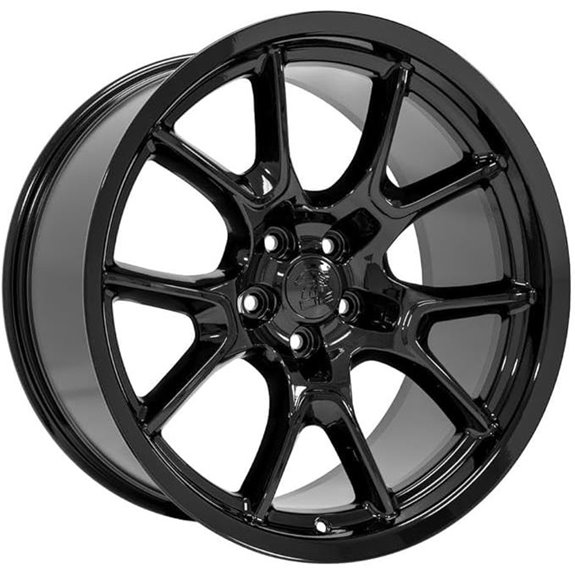 OE Wheels DG21-20100-5115-18B 20-Inch Gloss Black Wheel