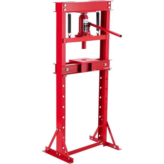 20 Ton Hydraulic Shop Press with Adjustable Height Beds