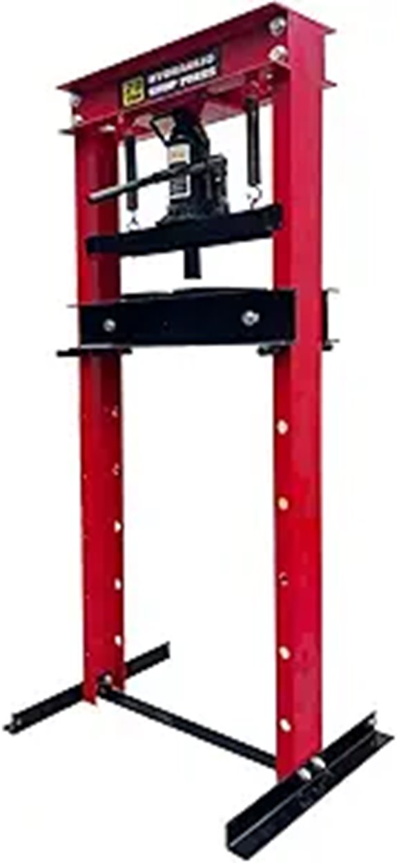 20 Ton Hydraulic Shop Press with Floor Press Plates for Garage Shop