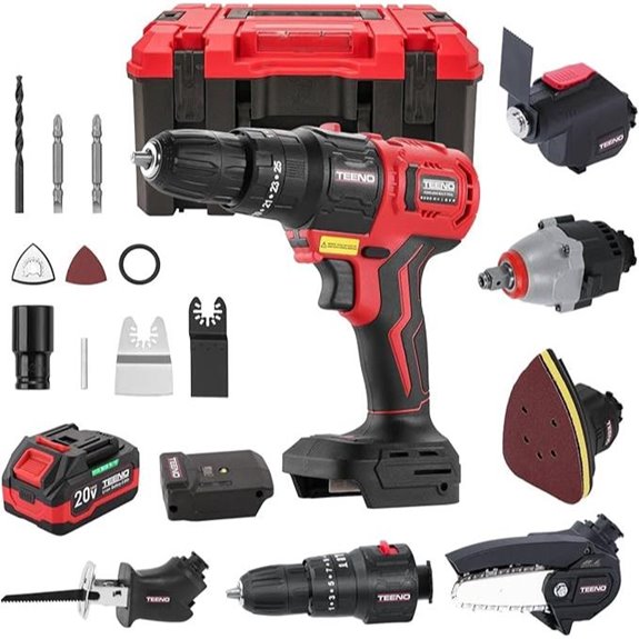 20V Cordless Multi-Tool Combo Kit with Accessories