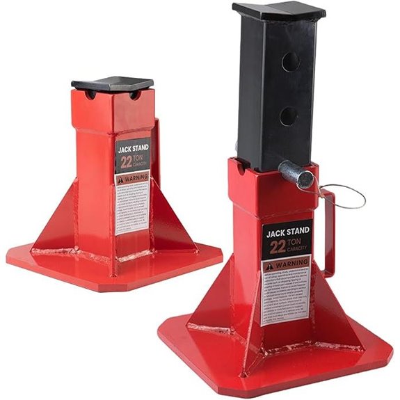 Heavy Duty Car Jack Stands 22 Ton Adjustable Pair