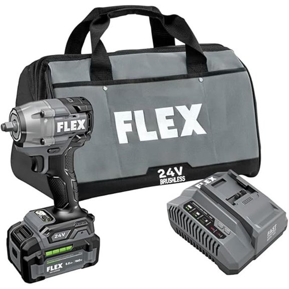 FLEX 24V Brushless Impact Wrench Kit with Battery