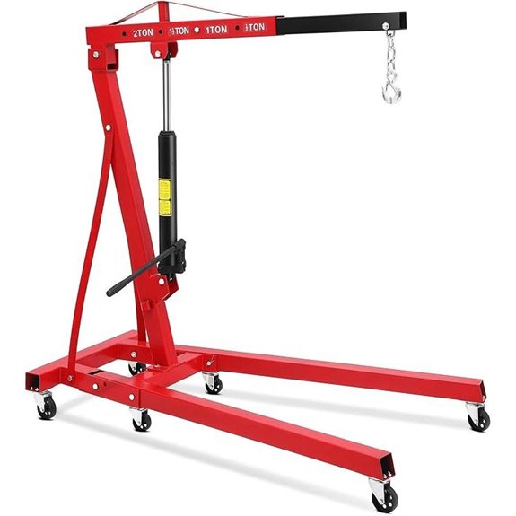 2 Ton Hydraulic Engine Hoist with Telescopic Boom