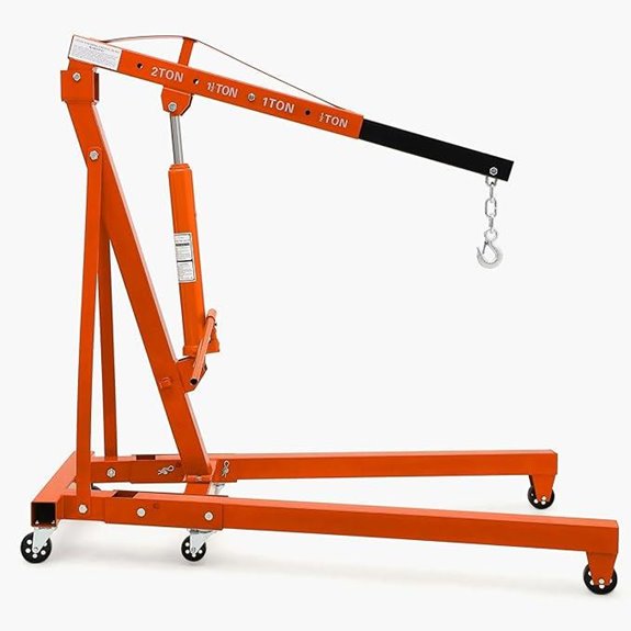 Hydraulic Engine Hoist 2 Ton with Telescopic Boom