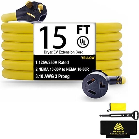 30 Amp Dryer Extension Cord for EV Charging