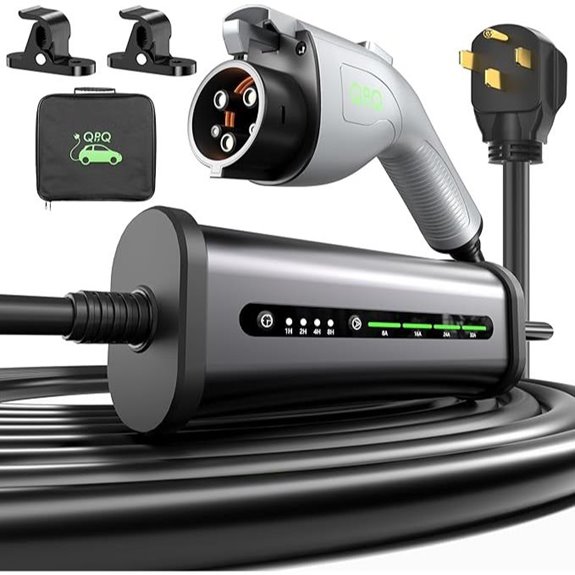 QPQ Level 2 EV Charger 32A 240V with Holders