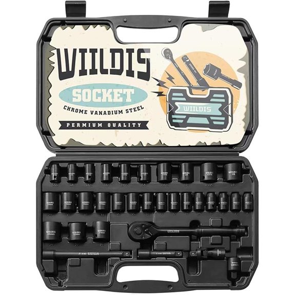 33-Piece Impact Socket Set with Ratchet Wrench
