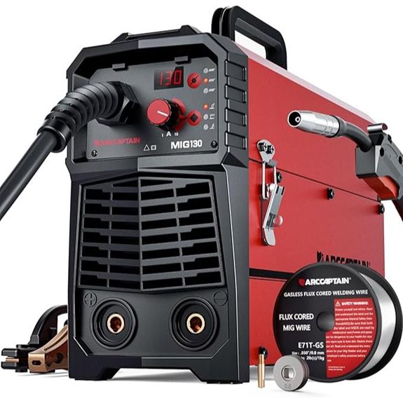 ARCCAPTAIN 130A MIG Welder 3-in-1 Gasless Welding Machine