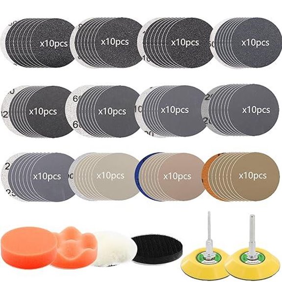3-Inch Sanding Discs Kit for Car and Metal Restoration