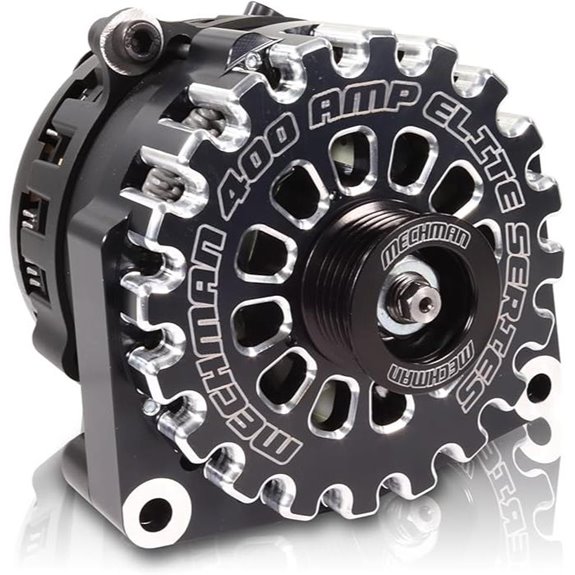 Mechman Alternators 400 Amp Black Billet 96-04 GM Truck/SUV
