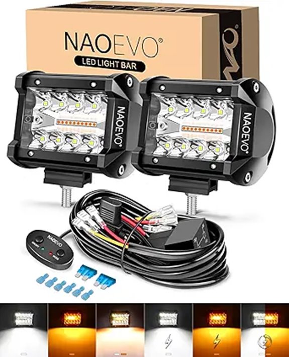 NAOEVO 4-Inch LED Pod Lights 2 Pcs