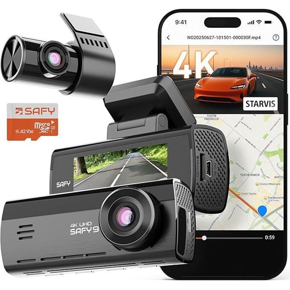 BlackVue SAFY9 4K Dual Dash Cam with Night Vision