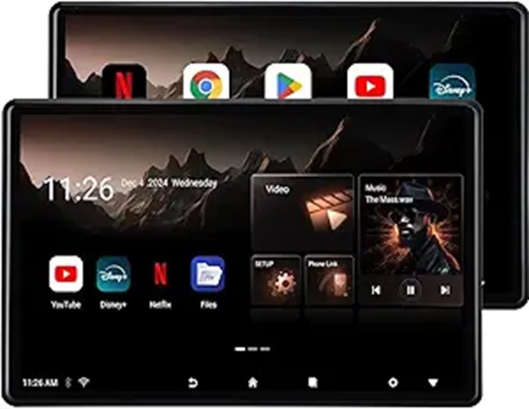 14-Inch 4K Android Car Headrest Monitor with Touch Screen