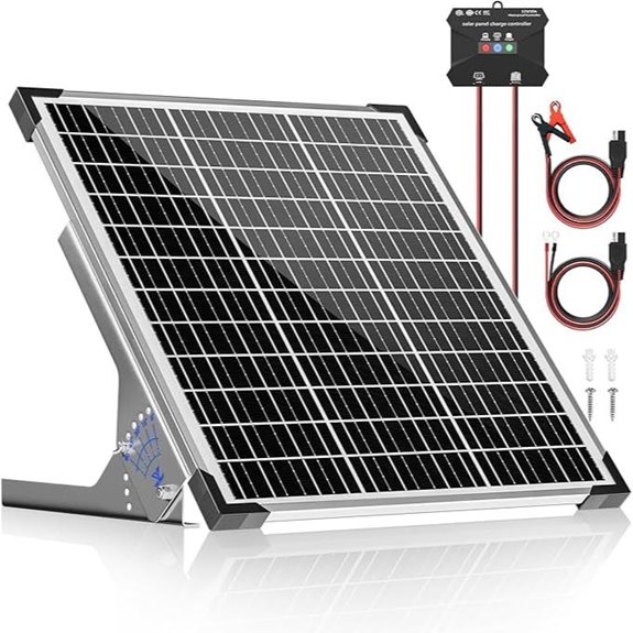 Voltset 50W Solar Panel Kit with Charge Controller