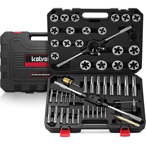 Kolvoii 52-Piece SAE Tap and Die Set