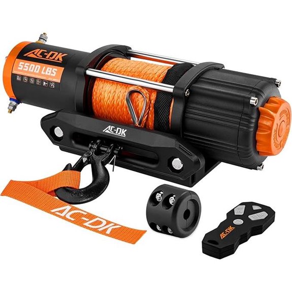 AC-DK 5500 lb ATV/UTV Winch with Wireless Remote