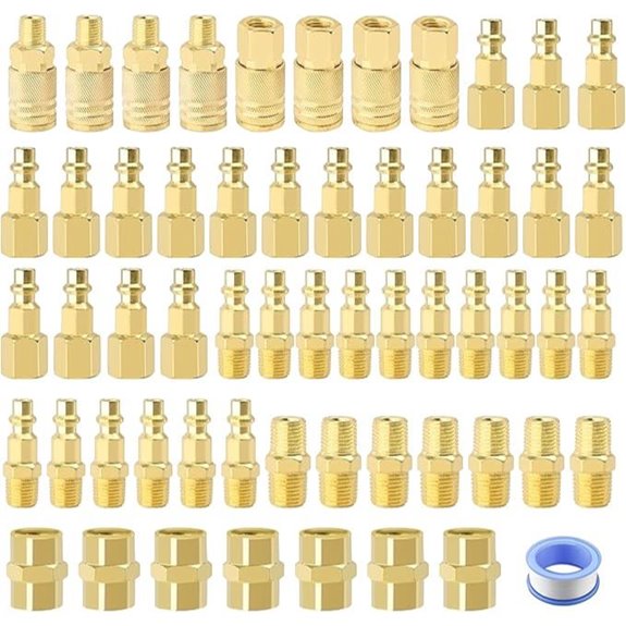 Air Coupler & Plug Kit 55 Pcs Air Compressor Fittings