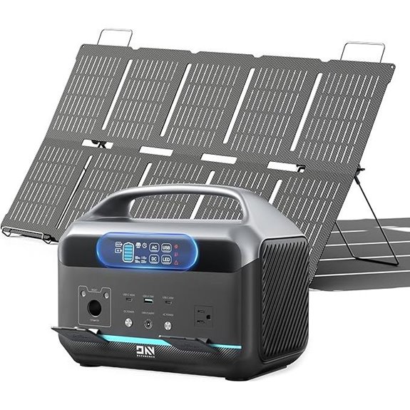 600W Portable Power Station with 100W Solar Panel