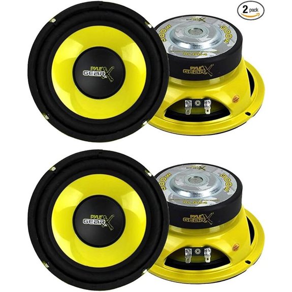 Pyle 6.5 1200W Car Mid Bass Subwoofer Set