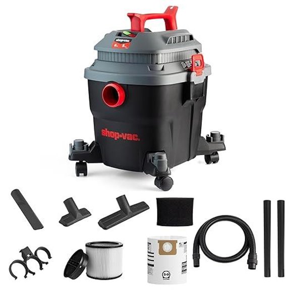 Shop-Vac 6-Gallon Wet/Dry Vacuum with Attachments