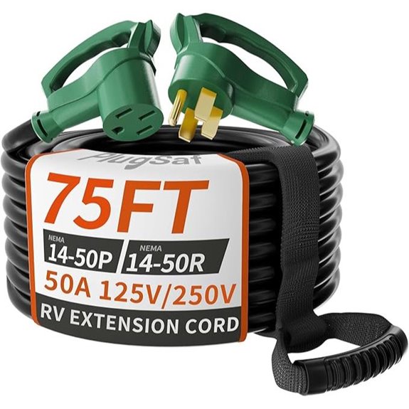 NEMA 14-50 Extension Cord for RV/EV 75 ft