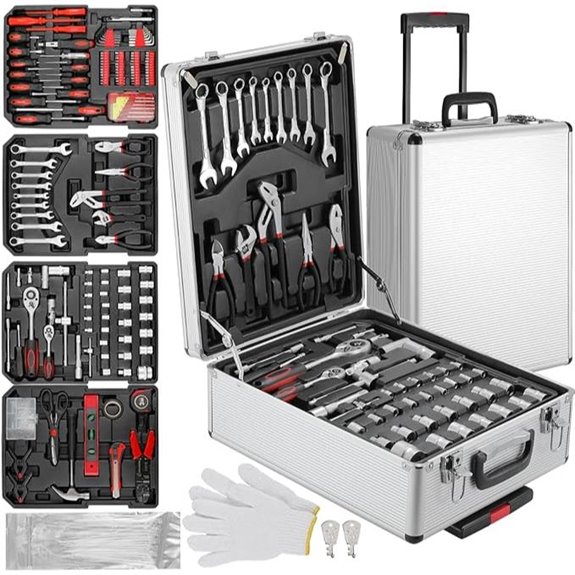 TLGREEN 799pcs Mechanic Tool Set with Trolley Case