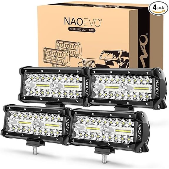 NAOEVO 7 480W LED Offroad Light Bar (4 Pack)