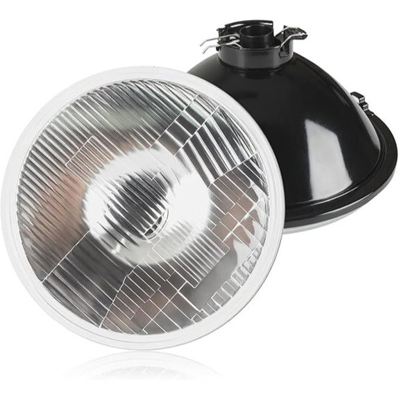 7 Inch LED Headlight Universal Chrome Housing