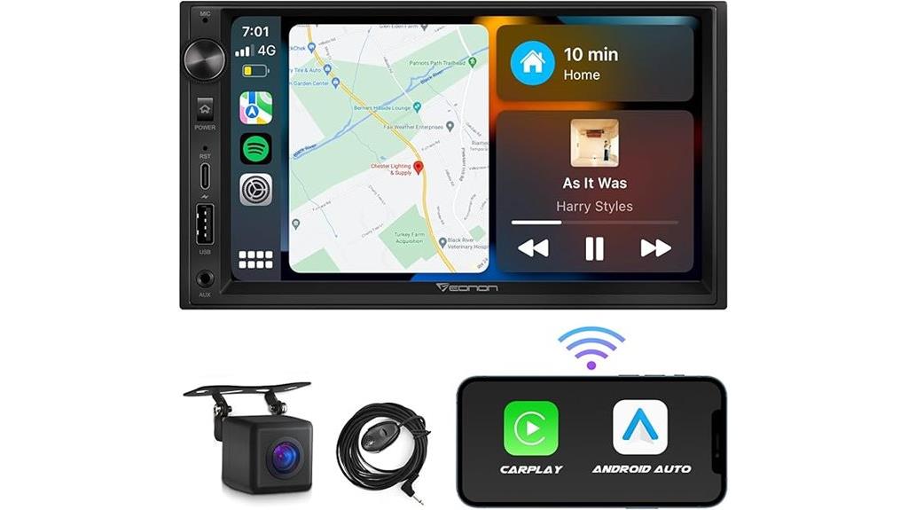 7 inch double din stereo