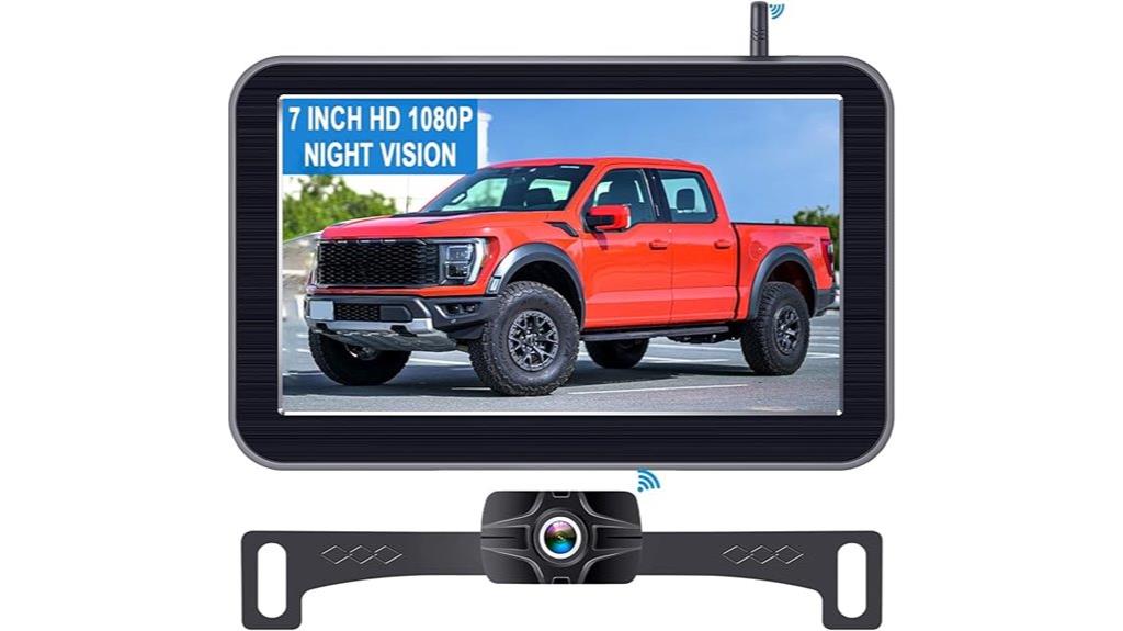 7 inch wireless truck camera